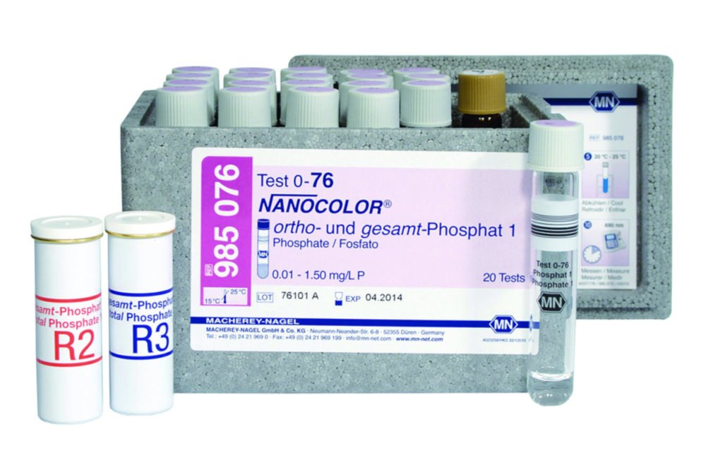 Tube tests NANOCOLOR® ortho- and total Phosphate