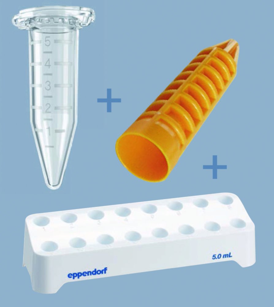 Eppendorf Tubes® 5.0 mL, kit de démarrage, avec bouchons-pression