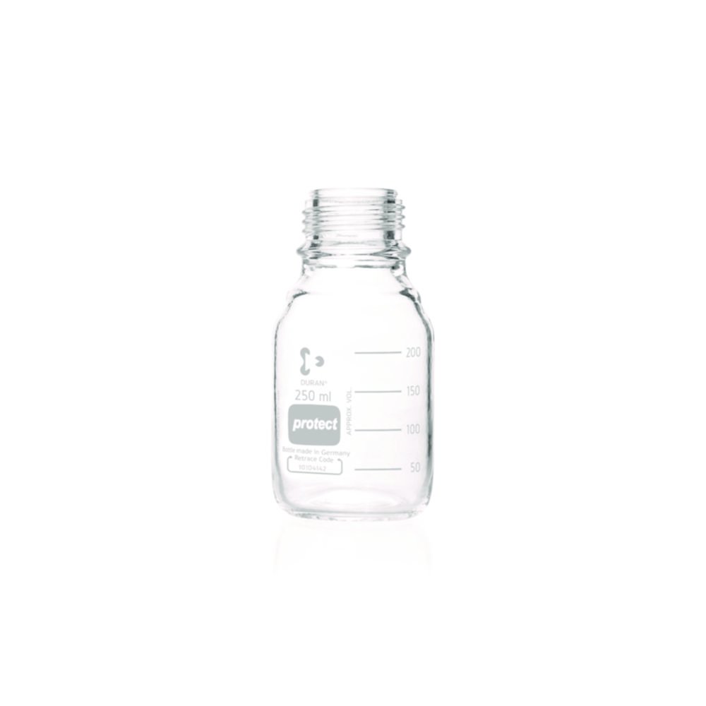 Laboratory bottles Protect DURAN®, with retrace code | Nominal capacity: 250 ml