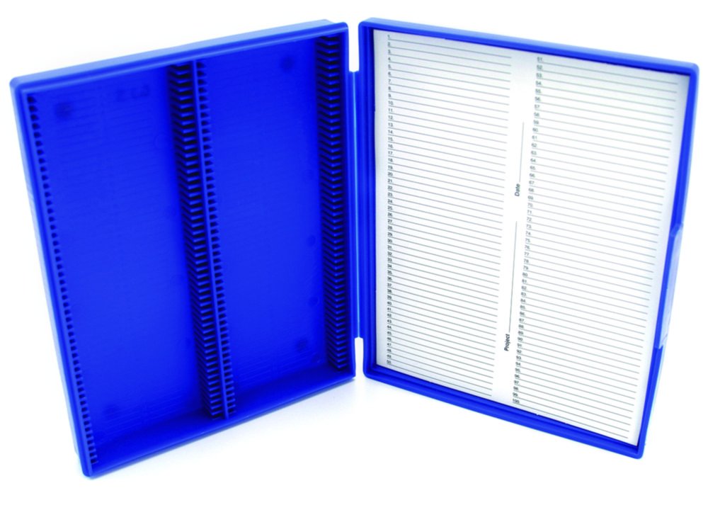 Microscope Slide Boxes, PP | Colour: Blue
