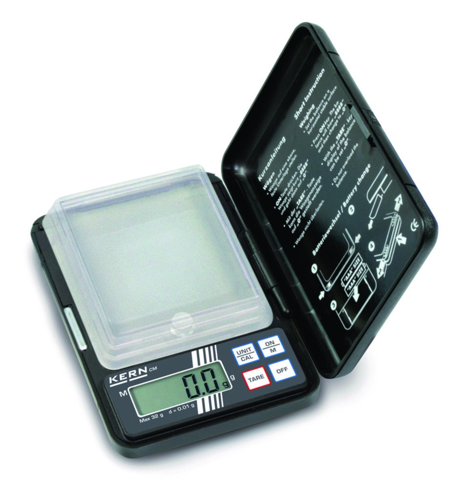 Pocket electronic balances CM, with carat display