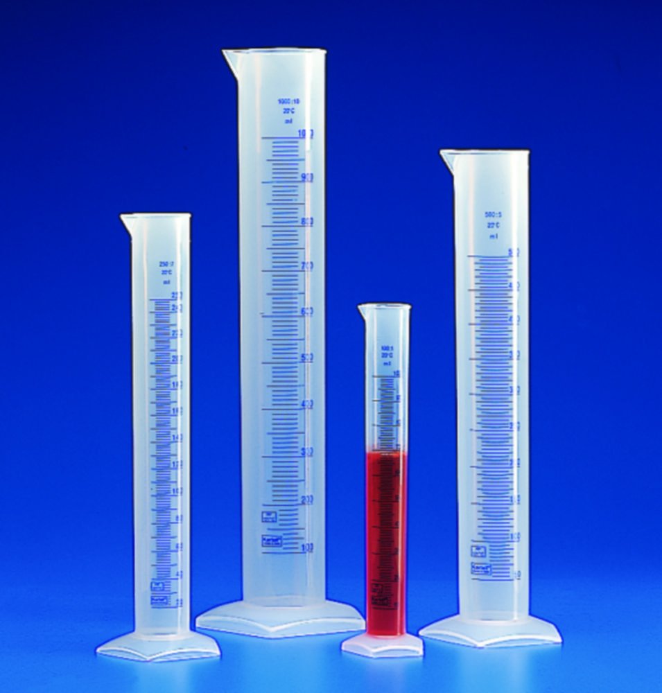 Graduated cylinders, PP, class B, embossed scale | Nominal capacity: 2000 ml
