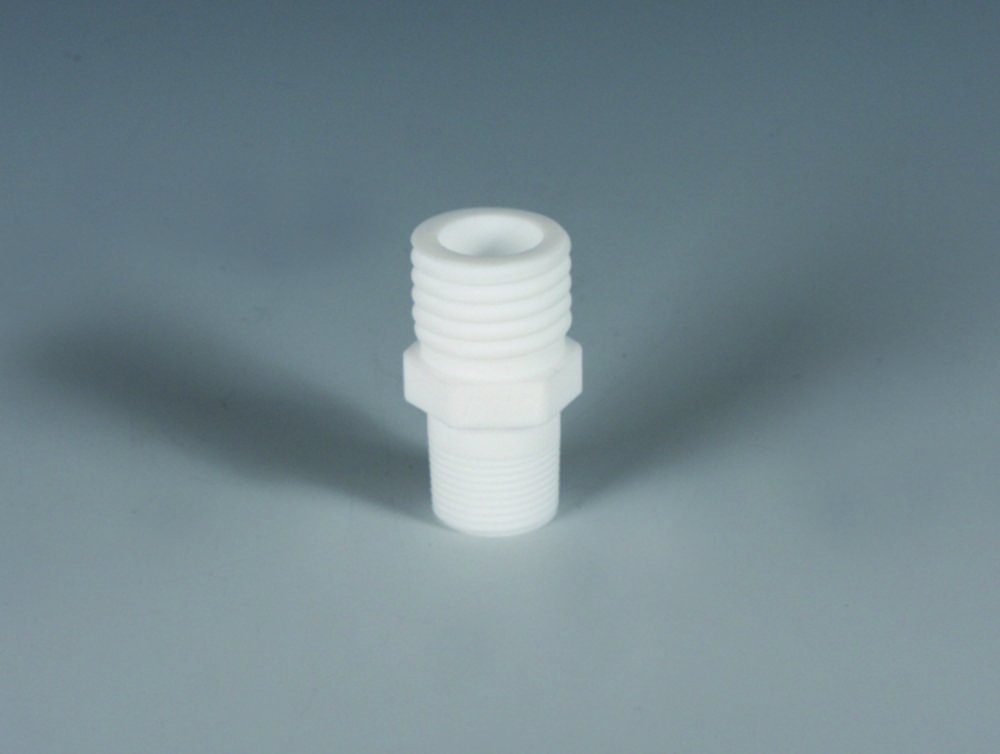 Fittings with connecting thread, PTFE for Reactor lids | Thread: 3/4''