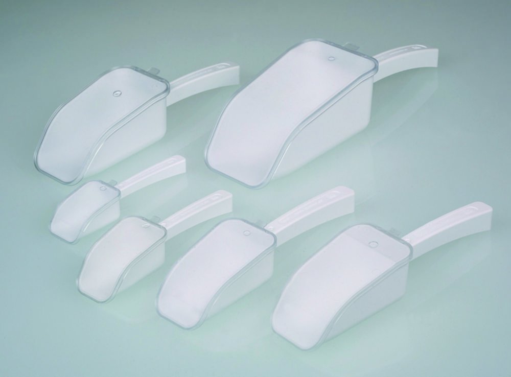Disposable scoops LaboPlast® / SteriPlast®, PS, with lid | Type: SteriPlast®