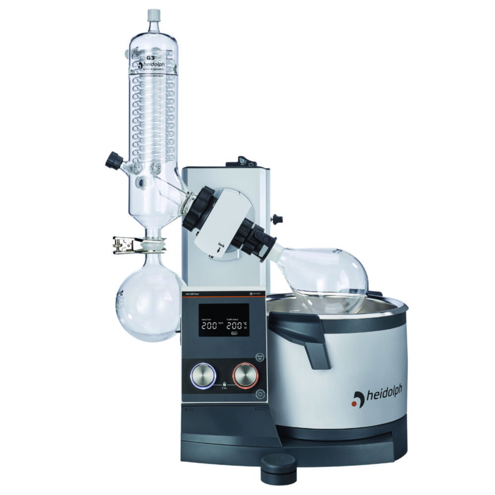 Rotationsverdampfer Hei-VAP Core, mit Handlift, Vertikalkühler