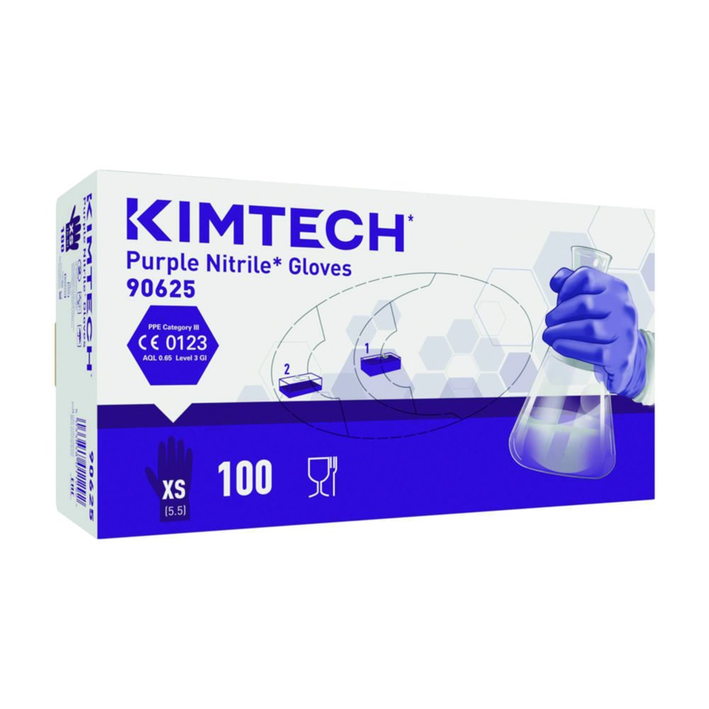 Gants à usage unique Kimtech™ Purple Nitrile™ | Taille du gant: XS