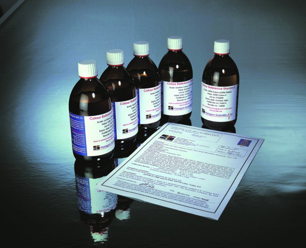 Standards de référence Pt-Co pour liquides | Description: Indice de couleur Pt-Co 15
