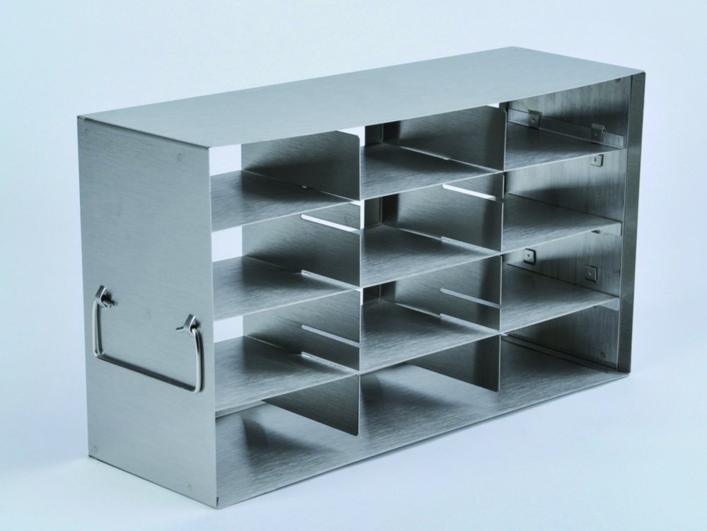 Racks für Tiefkühllagergeräte, HERAfreeze HFU B Serie | Beschreibung: Rack mit Gleitschienen für 3'' Boxen
