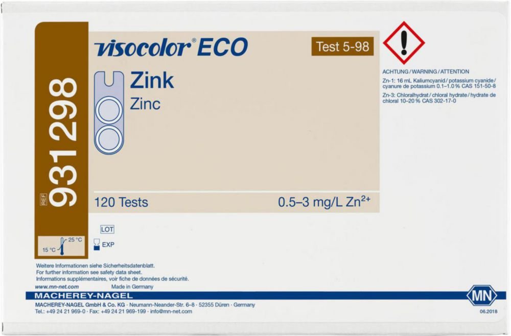Testkits VISOCOLOR® ECO für Gewässeranalysen, Nachfüllpackung