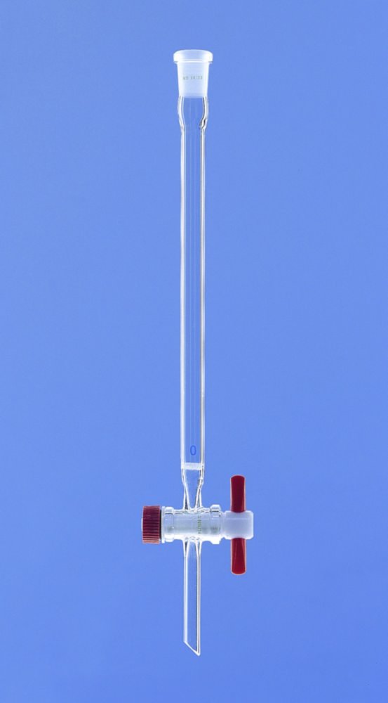 Colonnes de chromatographie, avec robinet en PTFE, tube DURAN®