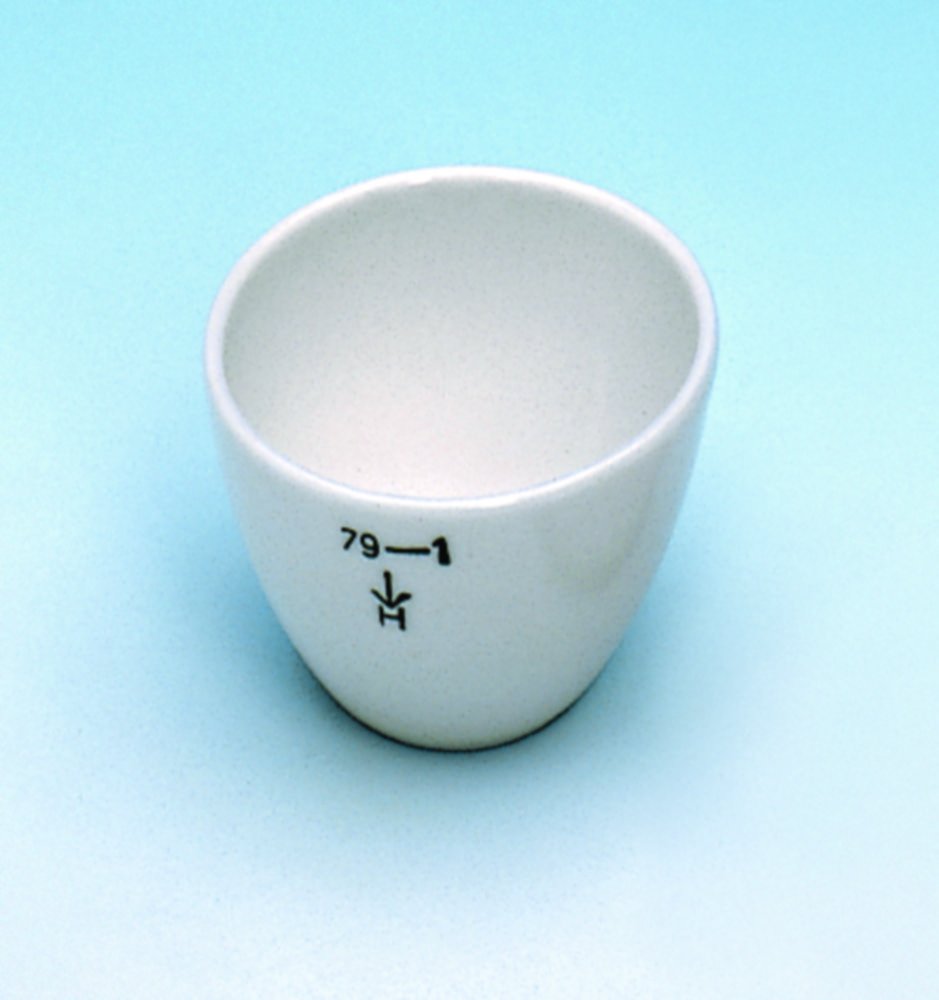 Crucibles, porcelain, low form | Nominal capacity: 95 ml
