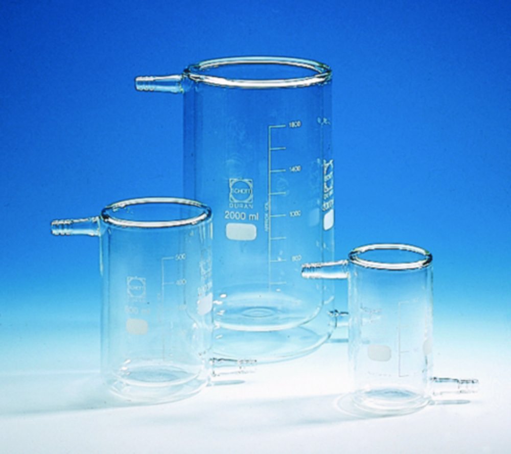 Beakers, glass, jacketed, type T