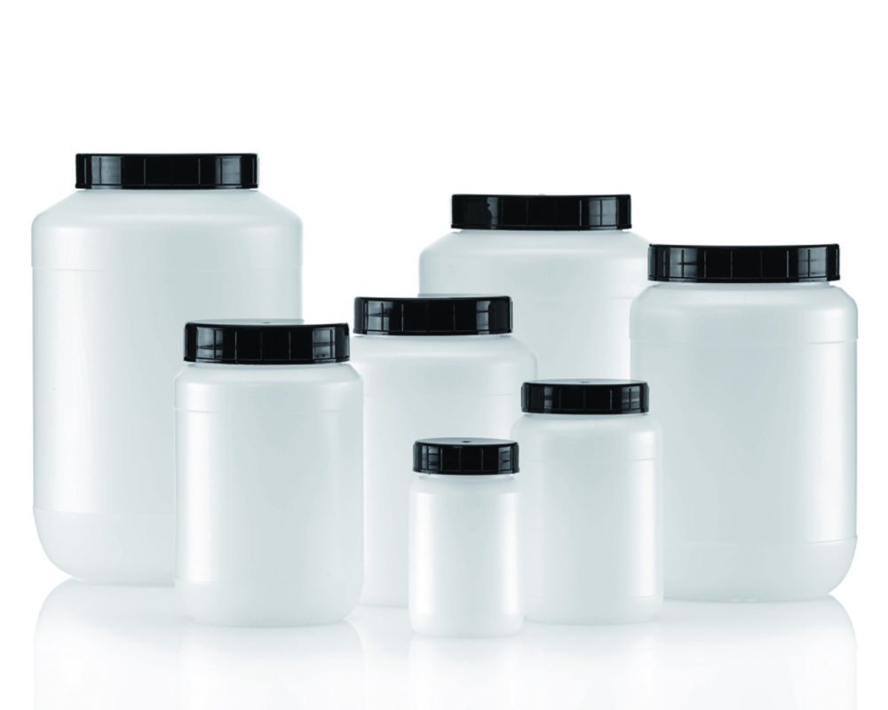 Storage jars without closure, series 376, HDPE