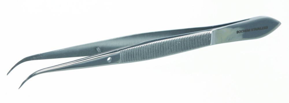 Forceps with guide-pin, stainless steel | Version: Curved