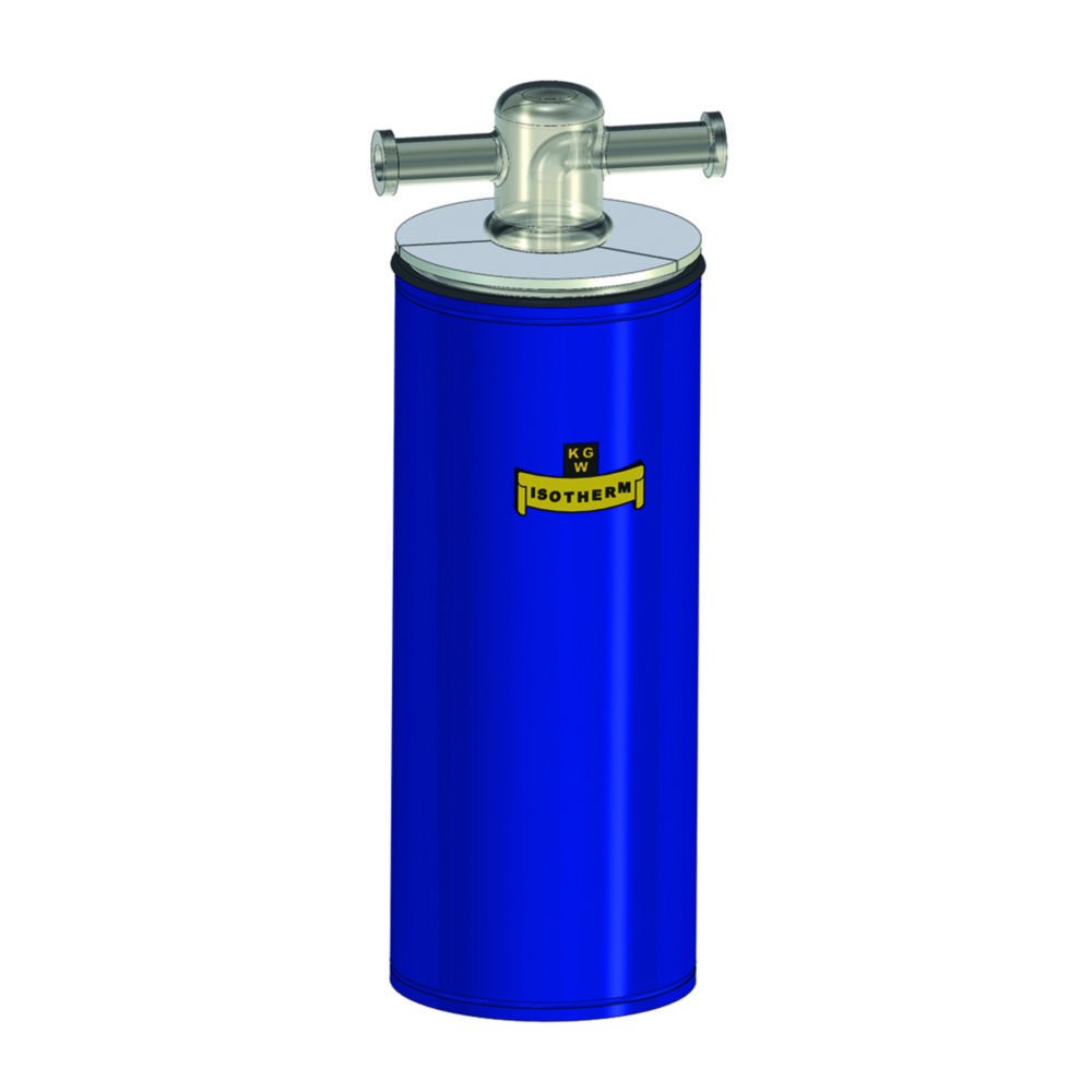 Kühlfallen mit Dewargefäß, Borosilikatglas 3.3, einteilig, lange Ausführung mit KF NW Vakuum-Kleinflansch | Typ: KFL 29-NW 16
