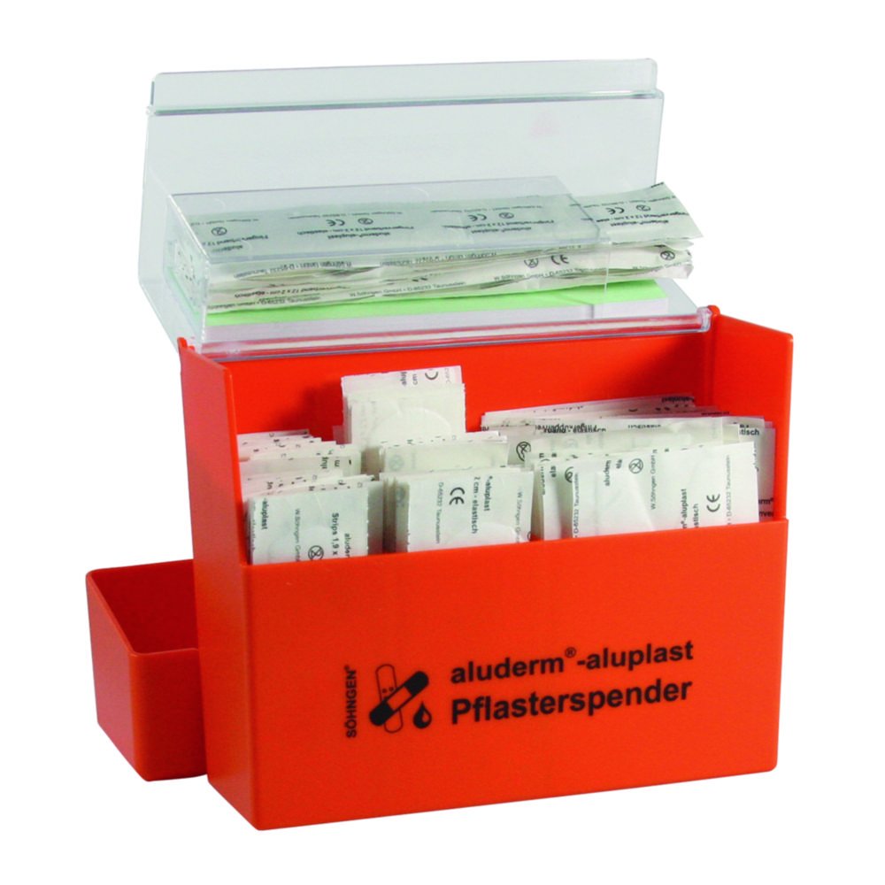 Plaster Dispenser aluderm®-aluplast | Description: Refill pack, complete for aluderm®-aluplast, 72 x 25 mm, with 30 plasters