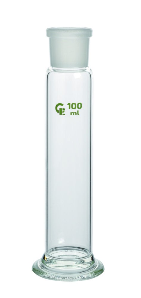 Flacon laveur de Drechsel, en verre borosilicaté 3.3 | Description: Tête de flacon sans plaque filtrante