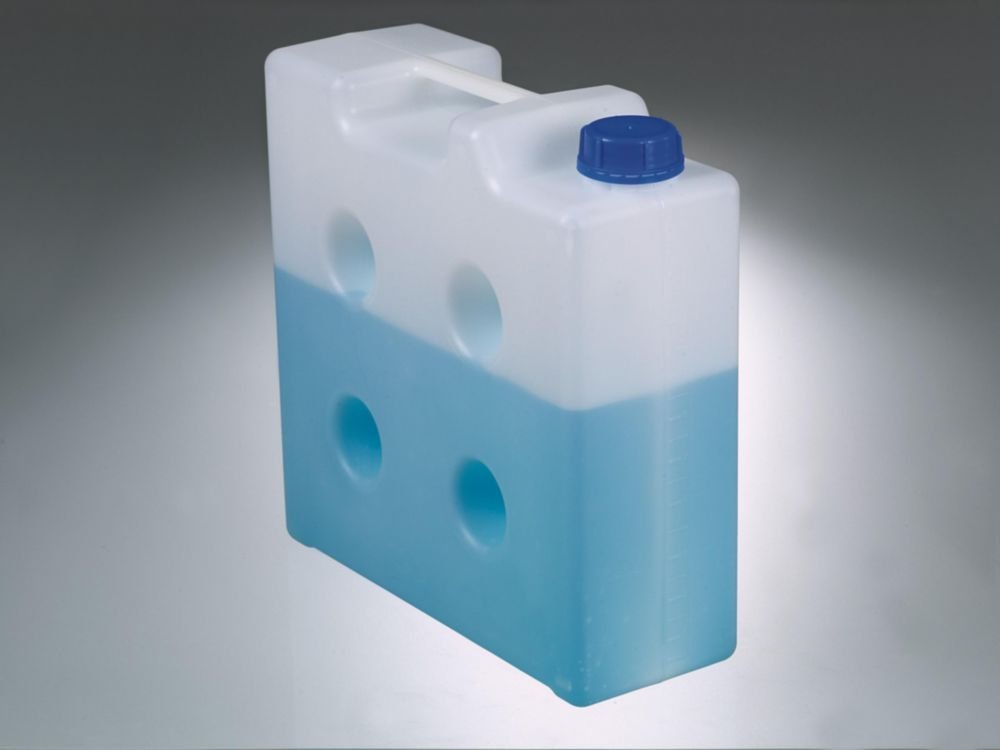 Space saving jerrycan Flachmann LaboPlast®, PP, without threaded connector