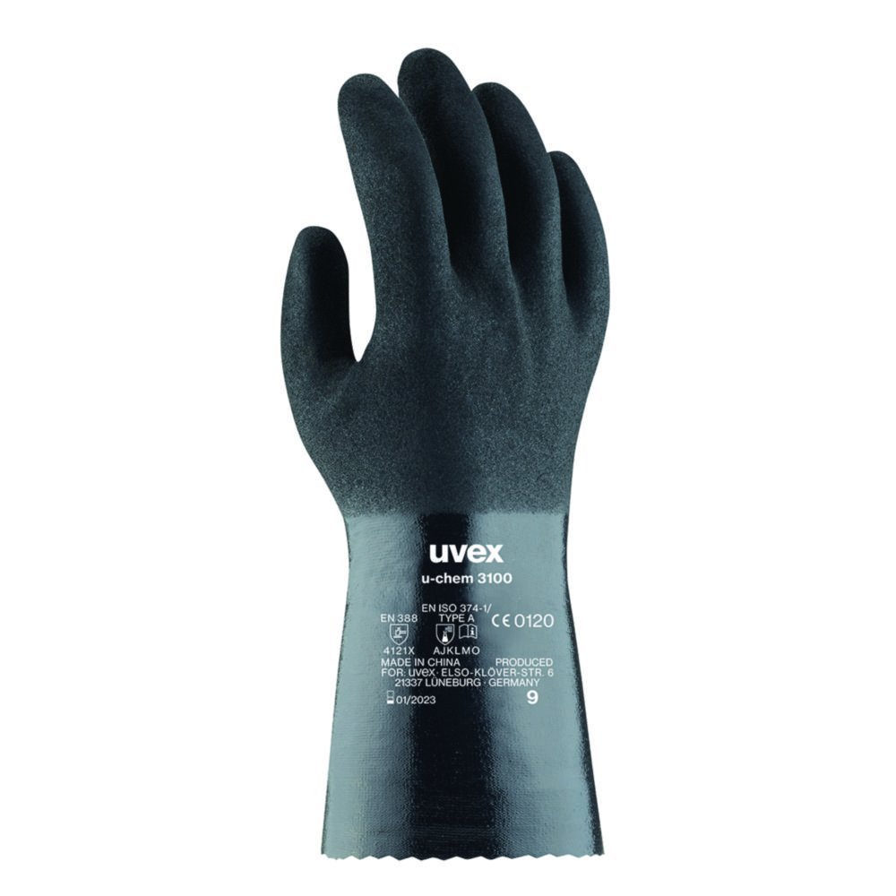 Chemikalienschutzhandschuh uvex u-chem 3100, NBR | Handschuhgröße: 8