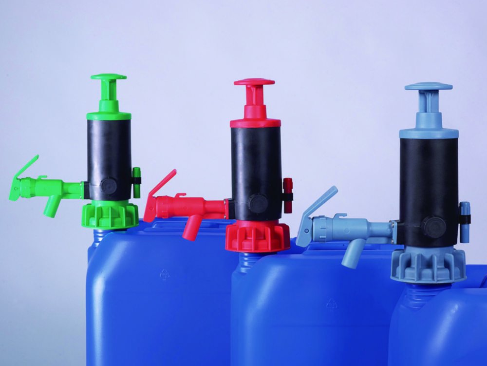 Pompe pour bidon PumpMaster | Description: Joints en NBR, pour les liquides pétrochimiques