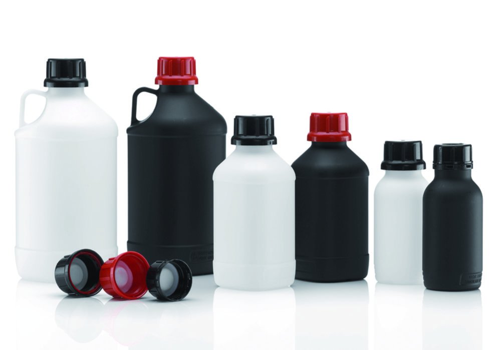 Narrow-mouth reagent bottles without closure, series 308/310, HDPE, UN-approved | Nominal capacity: 1000 ml