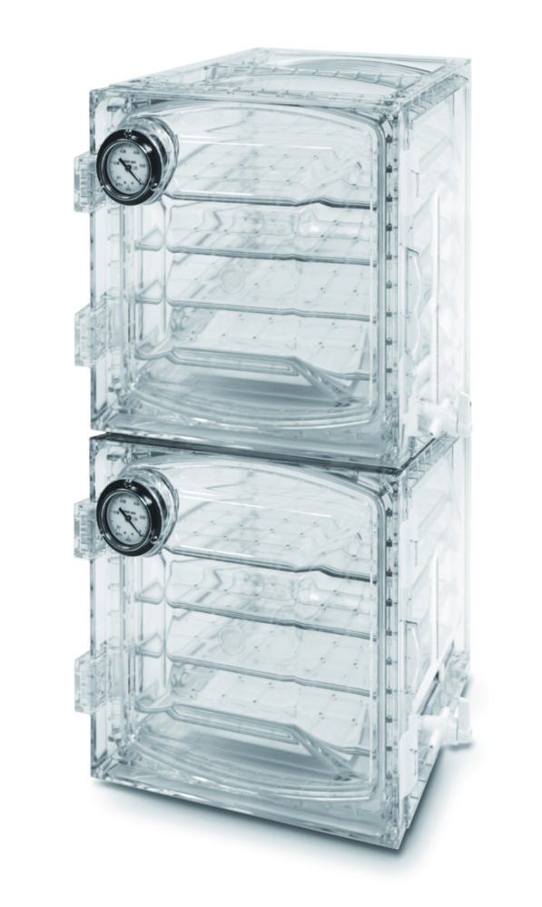 LLG-Vacuum desiccator cabinets, polycarbonate, square form, "Heavy Duty"