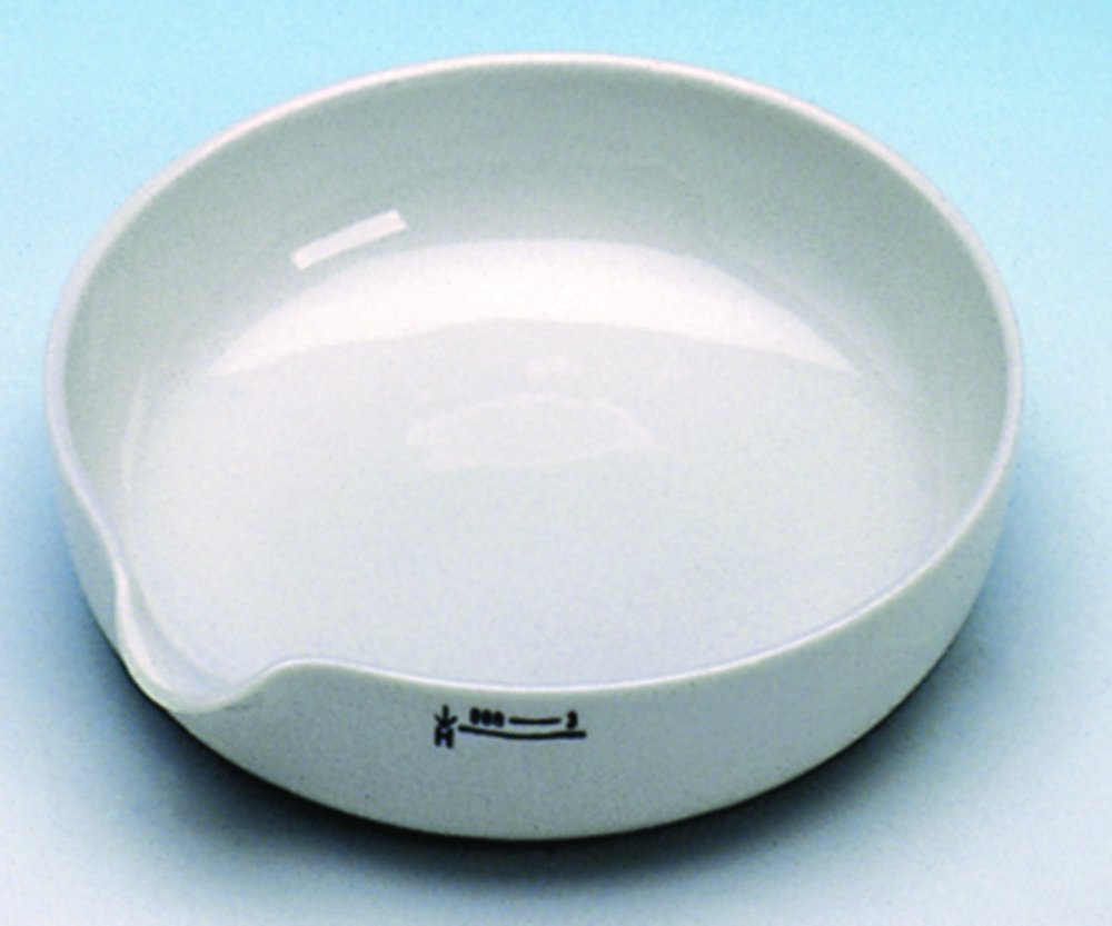 Evaporating basins, porcelain, shallow form | Nominal capacity: 1100 ml