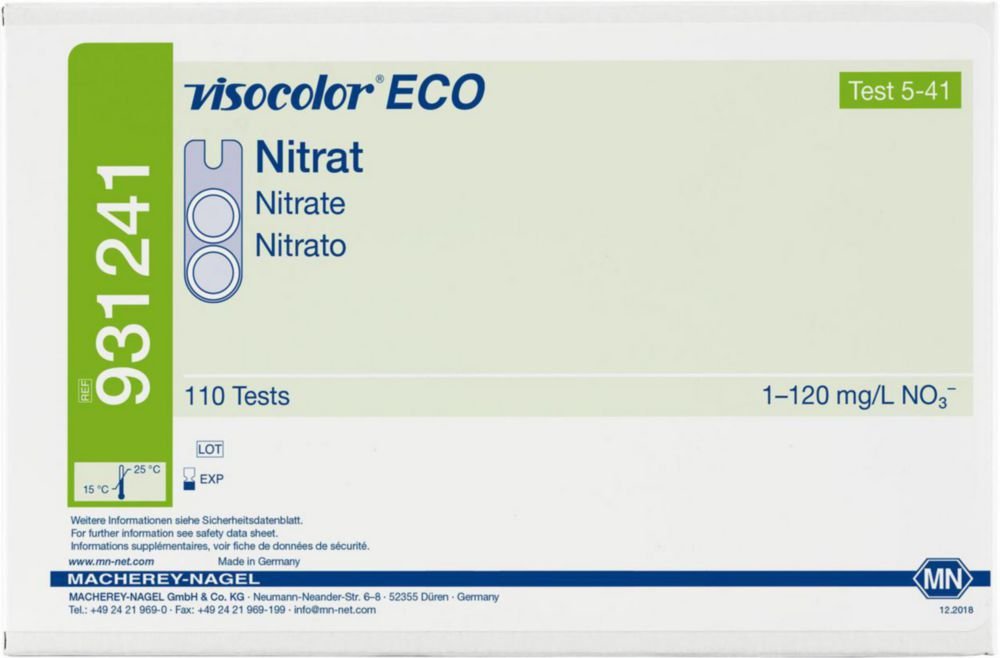 Testkits VISOCOLOR® ECO für Gewässeranalysen, Nachfüllpackung | Typ: Nitrat