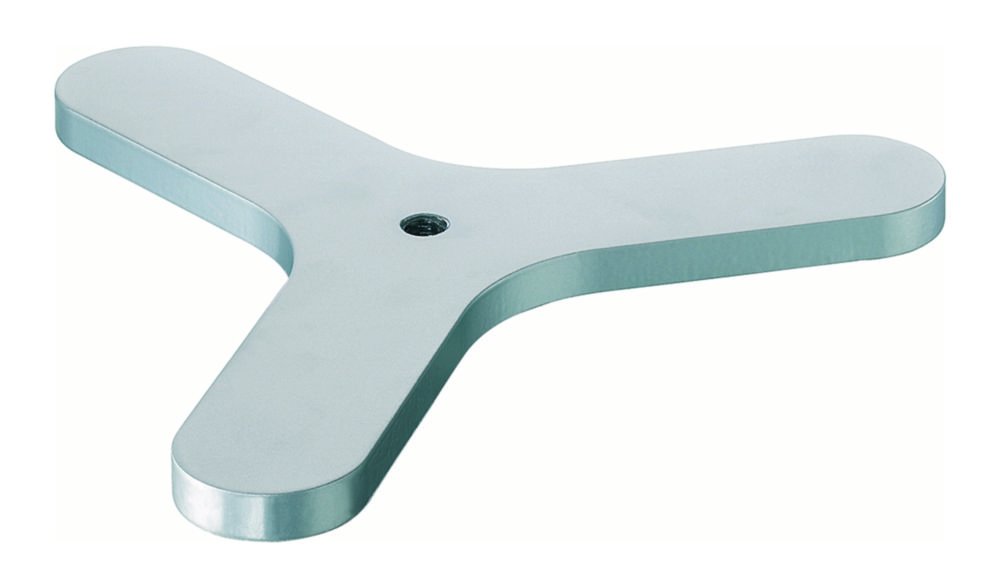 Retort stand base, tripod pattern | Foot length: 80 mm