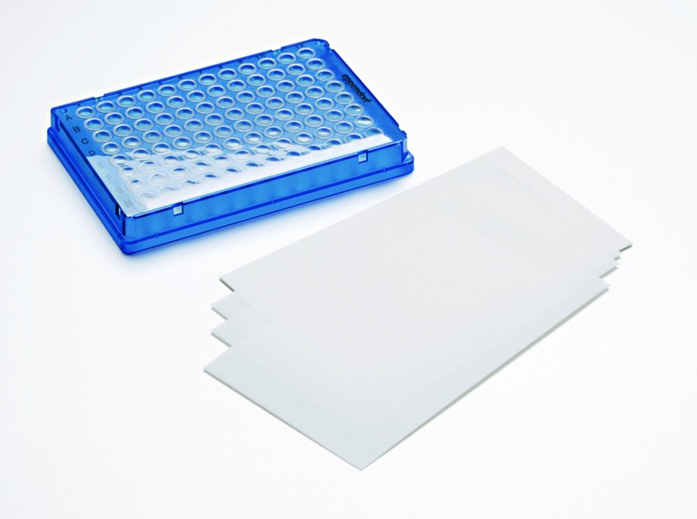 Film et feuille adhésifs pour plaques de PCR | Description: Film PCR, auto-adhésif