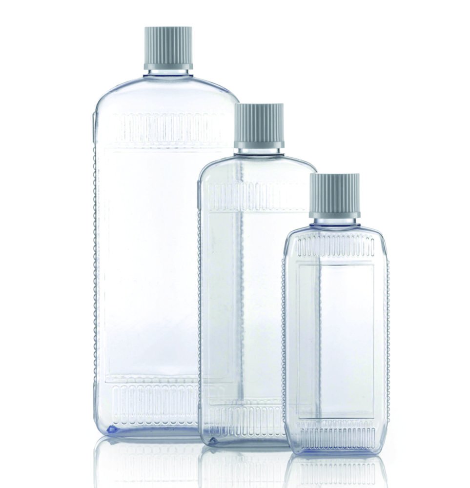 Square bottles without closure, PVC, series 310