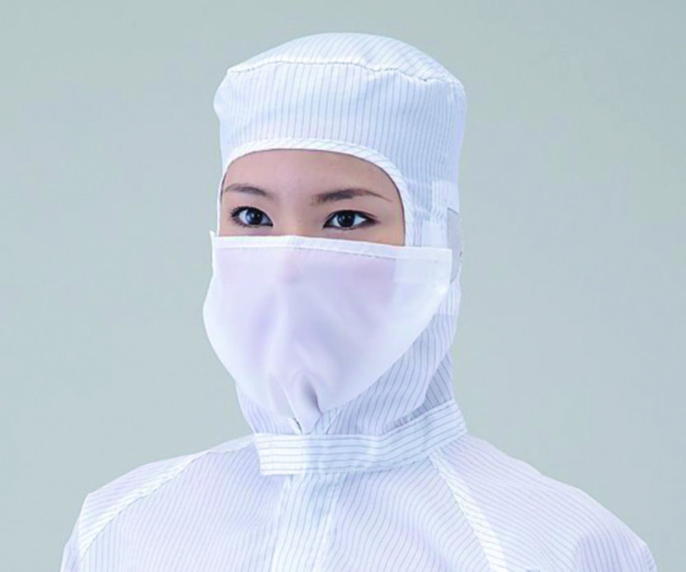 Masks ASPURE, for cleanroom overalls, Polyester | Colour: white