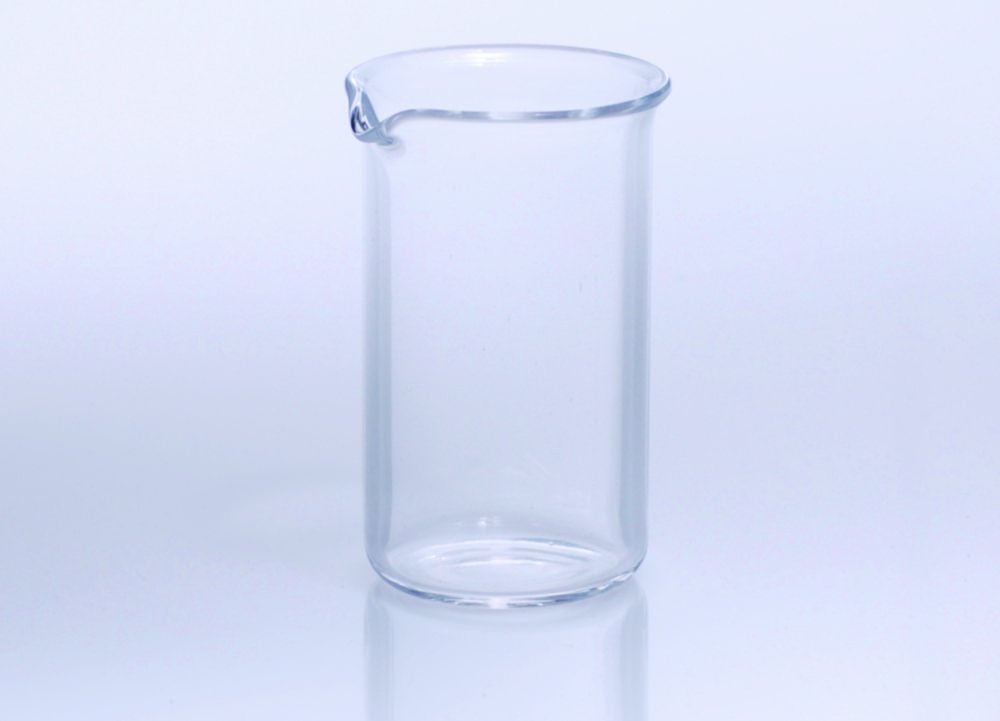 Bécher, en verre de quartz, forme haute