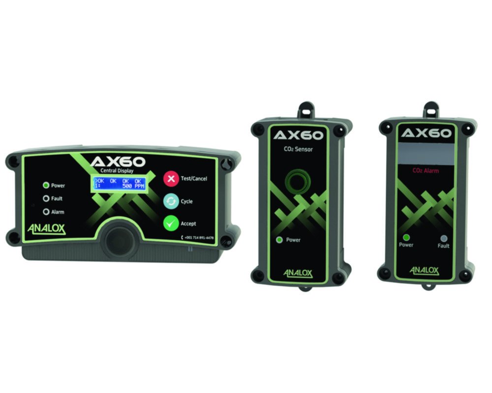 Gaswarngerät Kohlendioxid AX60 | Beschreibung: Zusätzlicher CO2 Sensor (max. 8 pro Zentral-Display-Einheit)