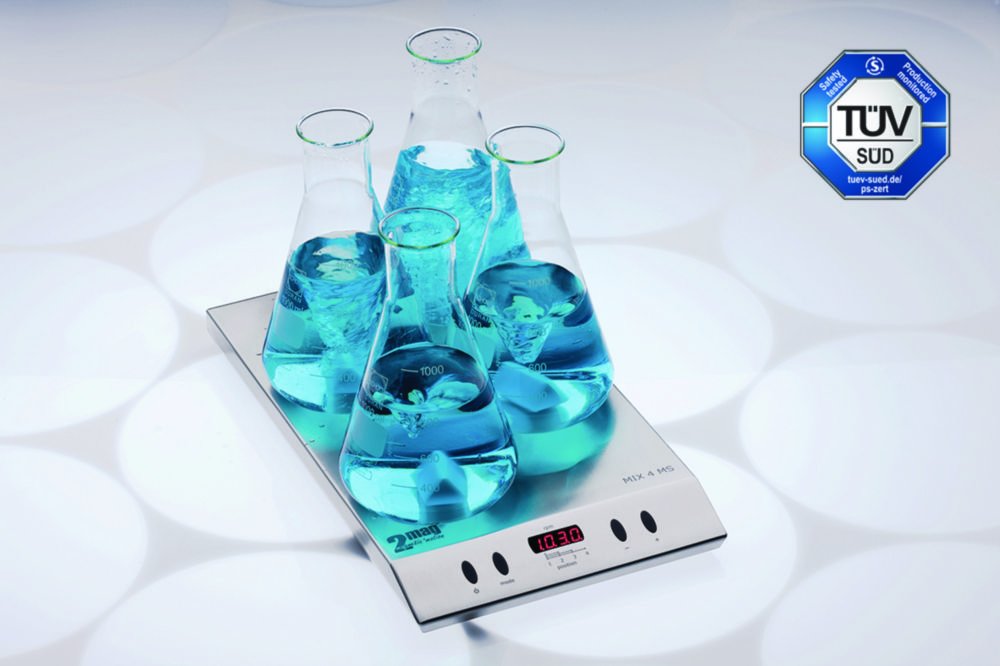 Multi-position Magnetic stirrer with internal control MIX 4 MS