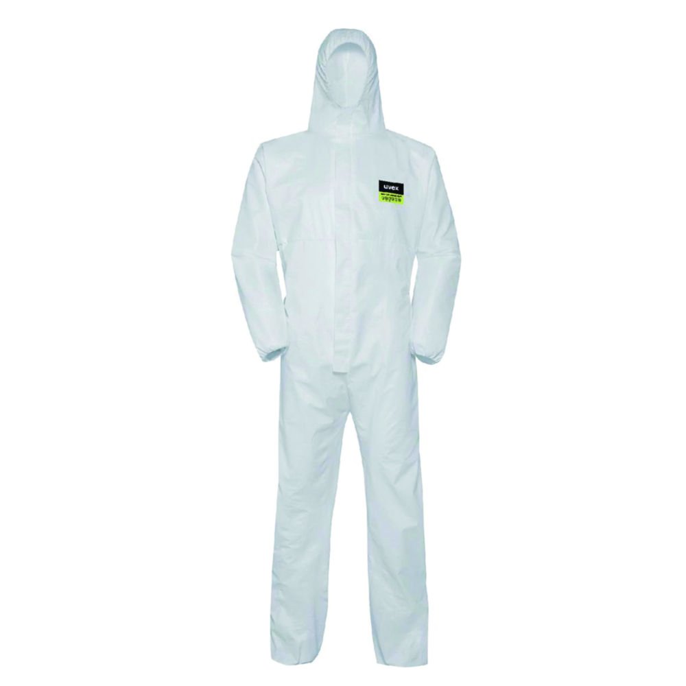 Disposable, chemical protection coverall, uvex 5/6 classic light | Clothing size: S