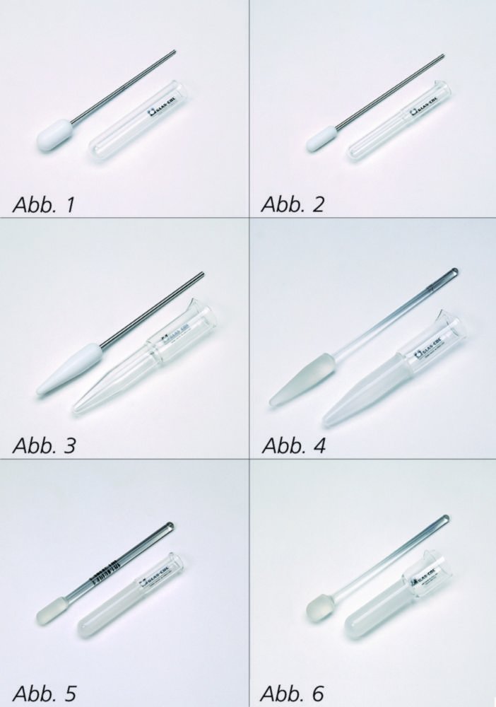 Microbroyeur avec pilon en PTFE ou en verre | Capacité ml: 40