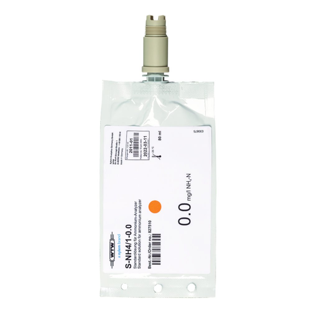 Ammonium calibration standards (NH4-N) for analyzer Alyza IQ NH4 | Type: S-NH4/1-0.0