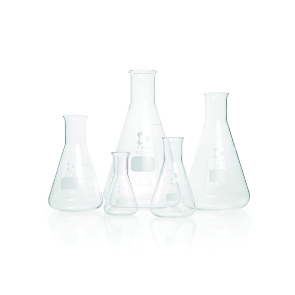 Erlenmeyer flasks, narrow neck, DURAN® | Nominal capacity: 25 ml