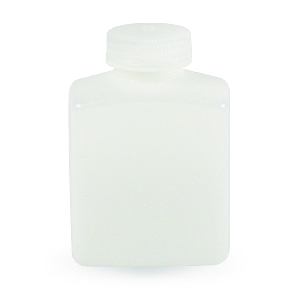 LLG-Weithalsflasche, HDPE, rechteckig | Nennvolumen: 125 ml