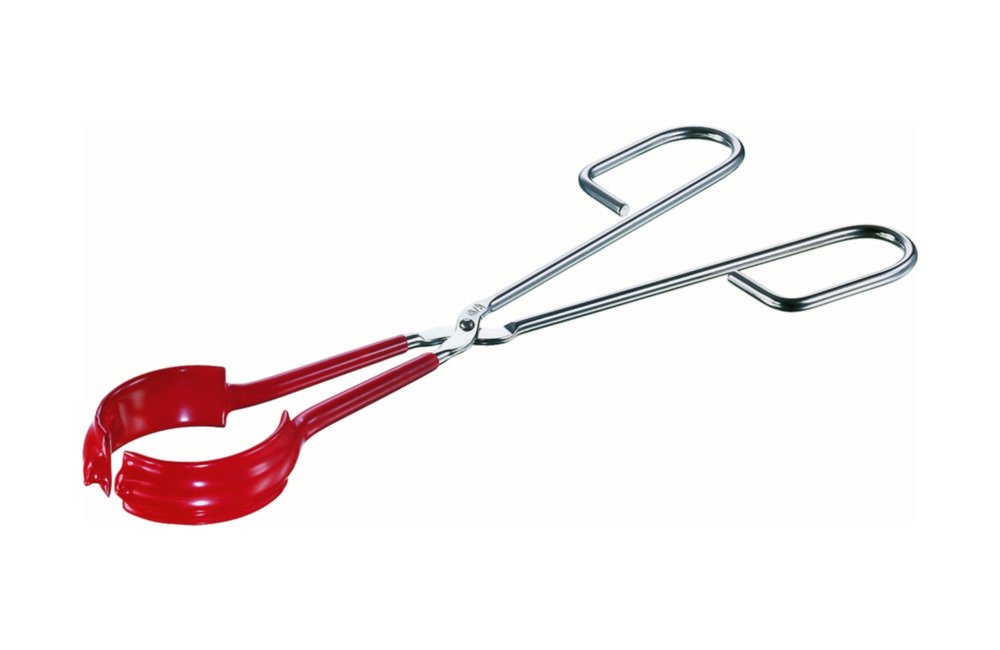 Flask tongs, stainless steel