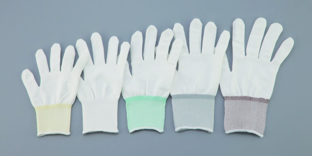 Unterziehhandschuhe weiß, Polyester oder Nylon | Handschuhgröße: M