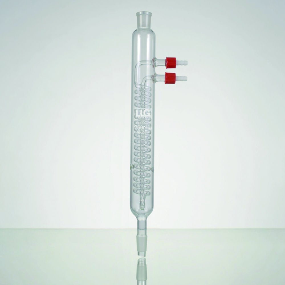 LLG-Condenser acc. to Dimroth, borosilicate glass 3.3, PP olive | Effective length mm: 250