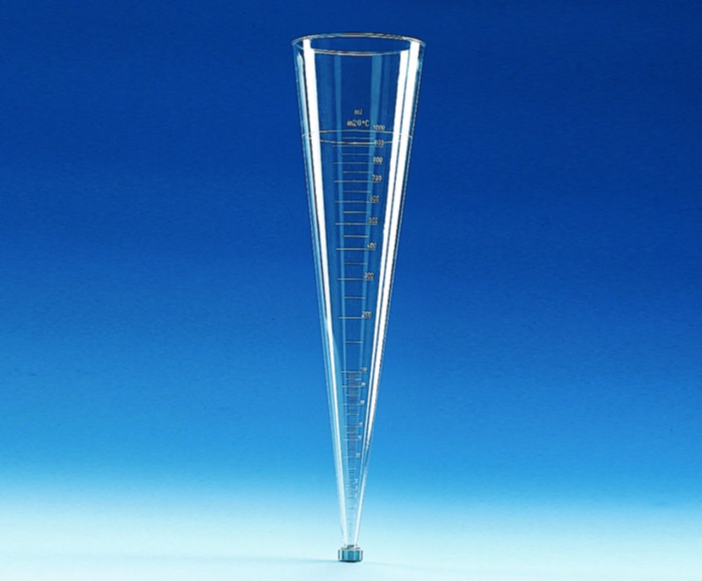 Sedimentation cone, plastic, SAN | Nominal capacity ml: 1000