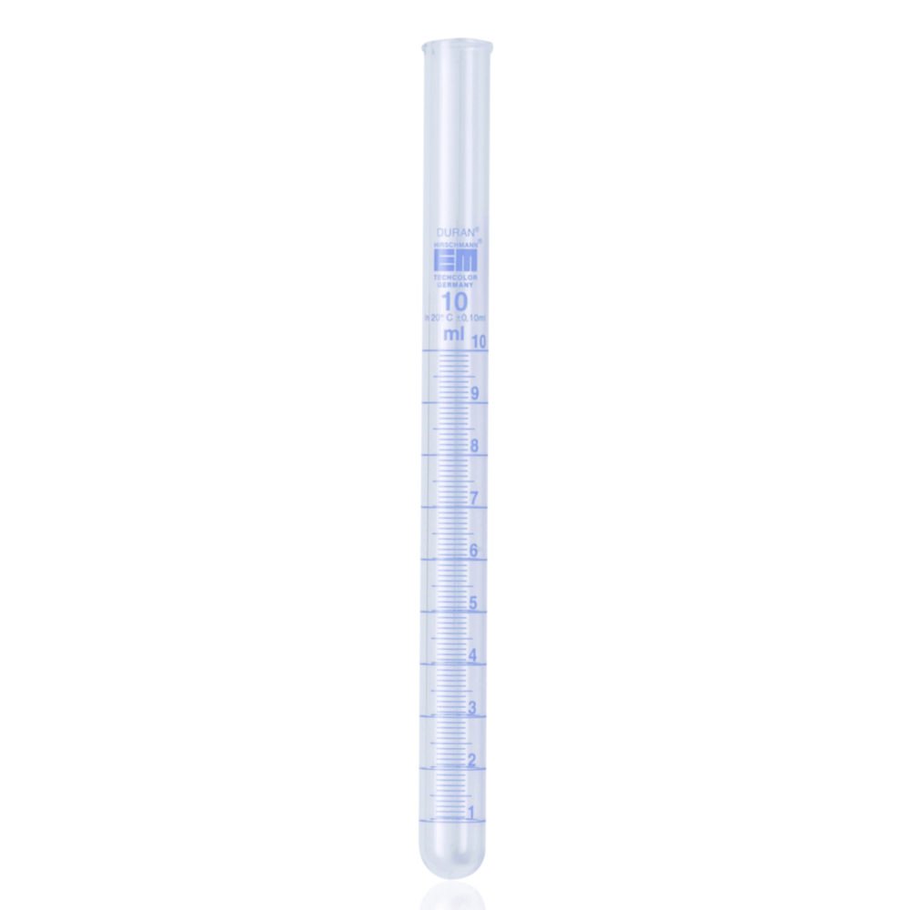 Test tubes, DURAN®, with graduation and spout | Dimensions (ØxL): 17 x 205 mm