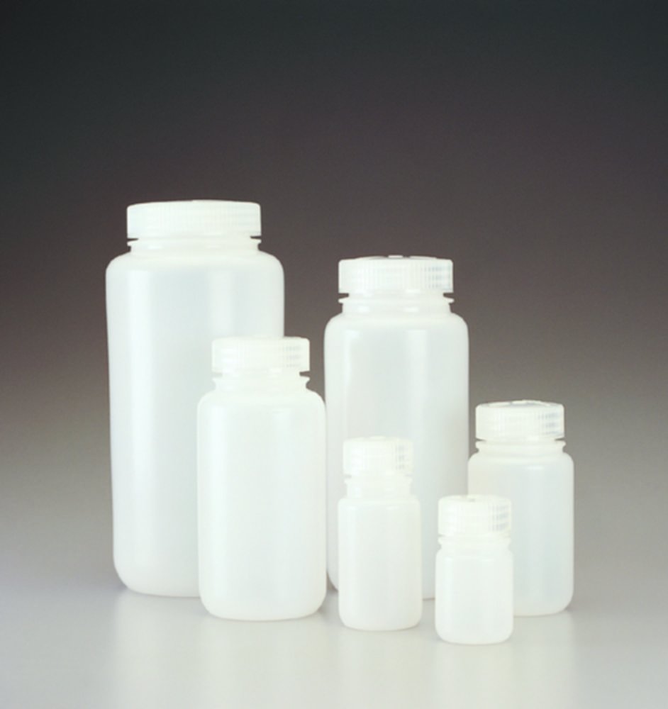 Weithalsflaschen Nalgene™, HDPE mit Schraubverschluss, PP | Nennvolumen: 250 ml