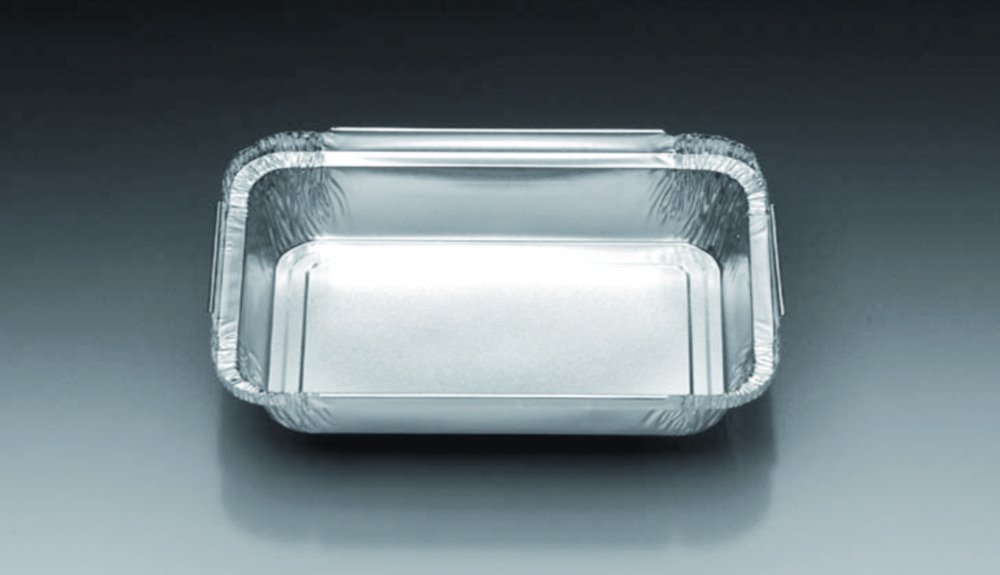 Barquette rectangulaire, en aluminium | Capacité ml: 160