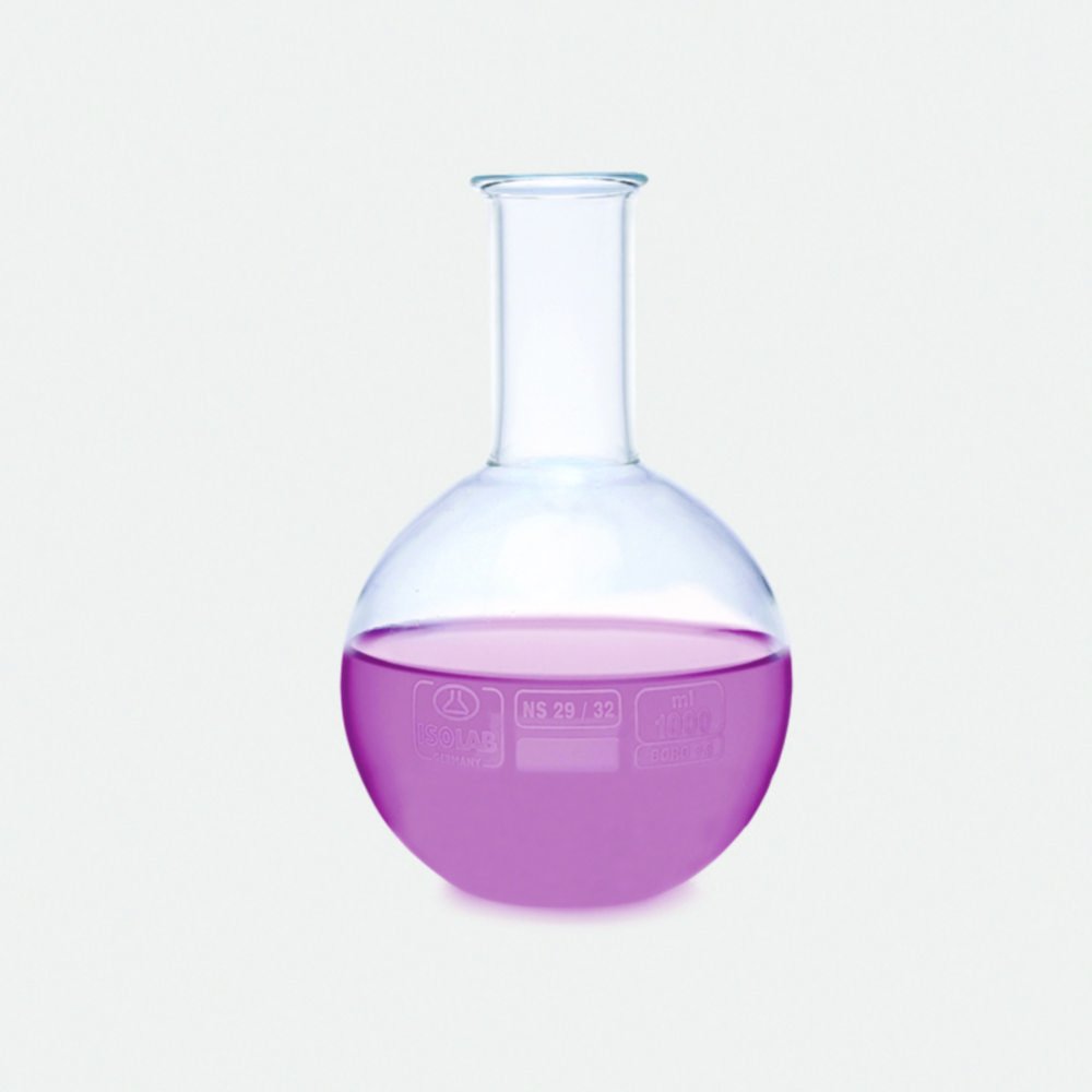 Flat bottom flasks, borosilicate glass 3.3 | Nominal capacity: 10000 ml