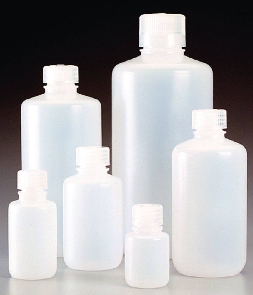 Narrow-mouth bottles Nalgene™ Economy, HDPE, with screw cap, PP | Nominal capacity: 250 ml