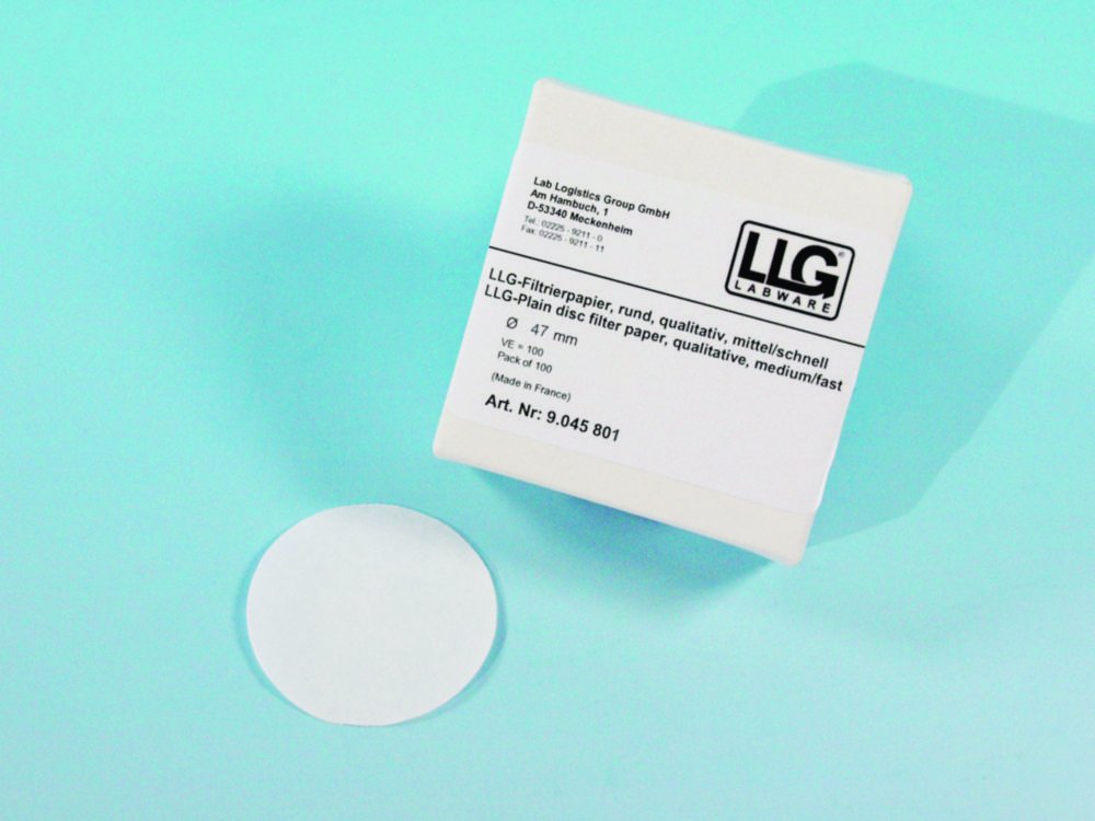LLG-Filtrierpapiere, qualitativ, Rundfilter, mittelschnell